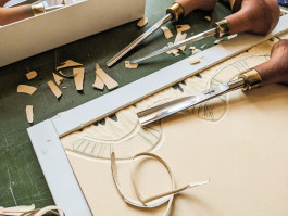 Linolschnittwerkzeuge in der Officina Arcana Officina Arcana