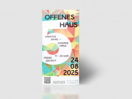 Bild des Kundenprojekts Offenes Haus der Officina Arcana in Pirna, Sachsen. Grafikdesign, Handsatz und Buchdruck Officina Arcana