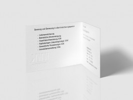 Bild des Kundenprojekts einer Visitenkarte der Officina Arcana in Pirna, Sachsen. Grafikdesign, Handsatz und Buchdruck Officina Arcana